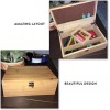 Large Premium Bamboo Wooden Stash Box for Discrete Storage of