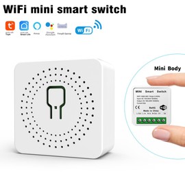 DEWIN Smart Wifi Schalter 16A Mini Smart Switch AC100-240V WLAN Lichtschalter Relaismodul TUYA APP Fernbedienung Google Home Alexa Sprachsteuerung