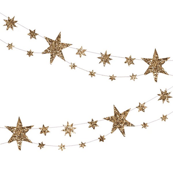 Meri Meri | Garland | Eco Glitter Stars
