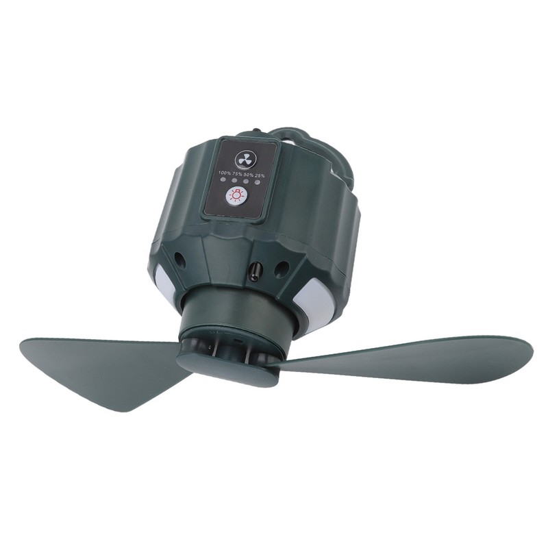 Portable Camping Fan LED 3 Speed Timing 10400mAh Waterproof USB