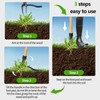 Weed Puller Tool, Stand-Up Weeding Tool with Long Handle,4-Claw Steel