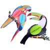 6pcs/set Paper Hanging Parrot Decoration Tropical Party Decoration Summer Party