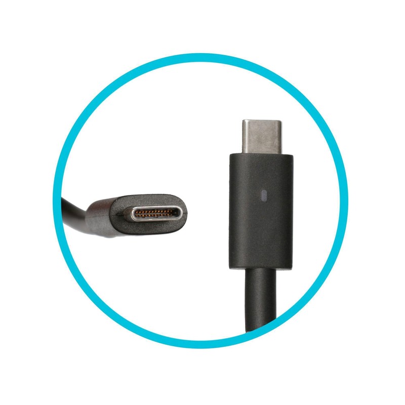 Dell 0R2M8K Original USB-C Netzteil 90,0 Watt abgerundete Bauform
