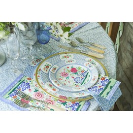 Caspari Floral Porcelain Dinner Plates - 16 Per Package