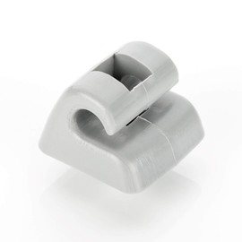 LST W126 Sun Visor Holder Clips Grey Silver