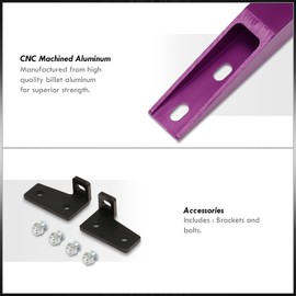 AJP Distributors JDM Rear Lower Subframe Brace Tie Bar Aluminum Suspension Chassis Silver Compatible/Replacement For Accord CB CD 1990 1991 1992 1993 1994 1995 1996 1997 90 91 92 93 94 95 95 96 97