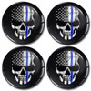 SkinoEu 4 x 60 mm Car Sticker for Hub Caps