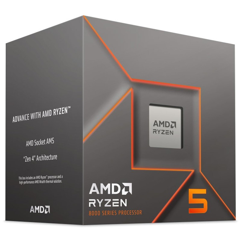 AMD Ryzen 5 8400F processor (6 Core/12 threads, 65W TDP,
