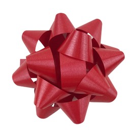 MMvolesy Red Christmas Confetti Gift Star boxs Star Bows splendorette Christmas Valentine's Day Self Adhesive Bows for Gifts Wrapping Holiday Presents (12Pc)