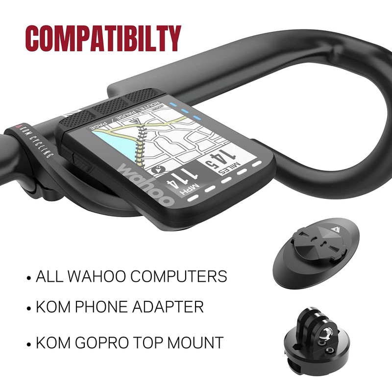 KOM Cycling Wahoo Elemnt Mount Compatible with Multiple Wahoo Computers