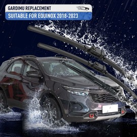 GARDIMU Front and Rear Windshield Wiper Blades, 3 Pcs Front and Back Windshield Wipers Blades Replacement for Chevrolet/Chevy Equinox, Car Window Wiper Blades for 2018 2019 2020 2021 2022 2023