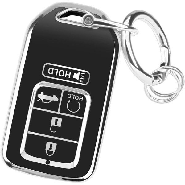 FT FUNTOR Car Key Cover for Honda, 7 Buttons Remote