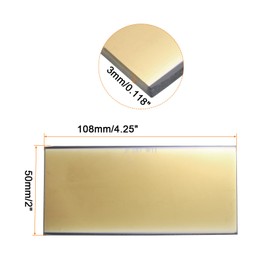 HARFINGTON 2pcs Welding Lens 2" x 4.25" Shade 11 Glass Replacement Welding Lenses Darkening Filter Plates for Welding Helmet, Gold Coated Black