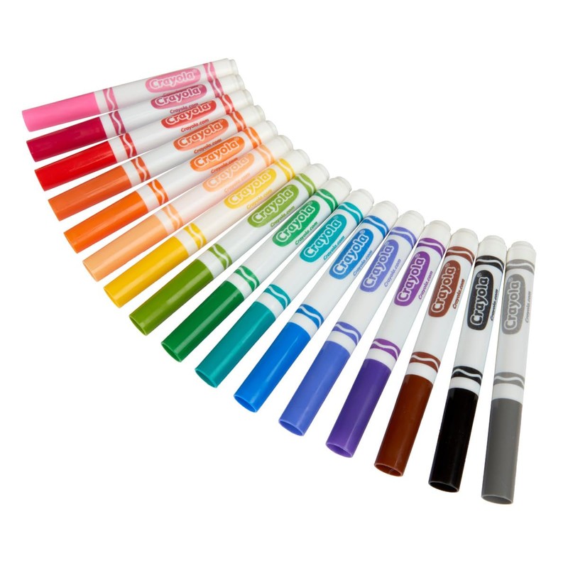 Crayola Broad Line Markers Classpack (256 Ct), Bulk Markers for
