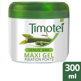 Timotei Maxi Hair Gel Bamboo Extract 100% Plant Origin Vegetable Resin Strong Hold 24 Hours - 300ml