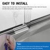 M6089 Shower Door Bottom Guide, Plastic Glass Shower Door Track