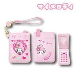 Hatayama Shoji 33202231 Reel Pass Case, Garake Gal My Melody H 4.5 x W 3.1 x D 0.4 inches (11.5 x 8 x 1 cm)