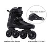 LIKU Fitness Professional Inline Skates Women Men Adult Youth Black