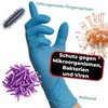 Nitras 8311 Blue Wave Non-Sterile, Medical, Food-Safe Nitrile Disposable Gloves,