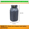 40 lb Propane Tank Cover， With 600D Waterproof, Dustproof, and