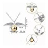 THE9SHOP Set De Dorada Giratiempo, Snitch Pulsera Collar Y Accesorios