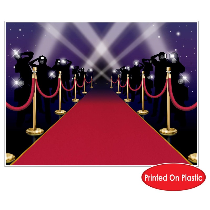 Red Carpet Insta-Mural Party Accessory (1 count) (1/Pkg)