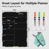 CUHIOY Weekly Meal Planner Blackboard for Fridge, 42x30 cm Magnetic