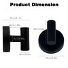 BIRDDIE Suction Cup Shower Towel Hooks, Wall Mount Robe Holder,