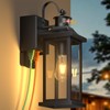 Roravilia Motion Sensor Outdoor Light for House with GFCI Outlet,