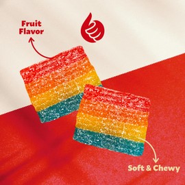 Sour Mini Belts Gummy Candy | 2-Pound Bag | Sugar-Sanded Treats