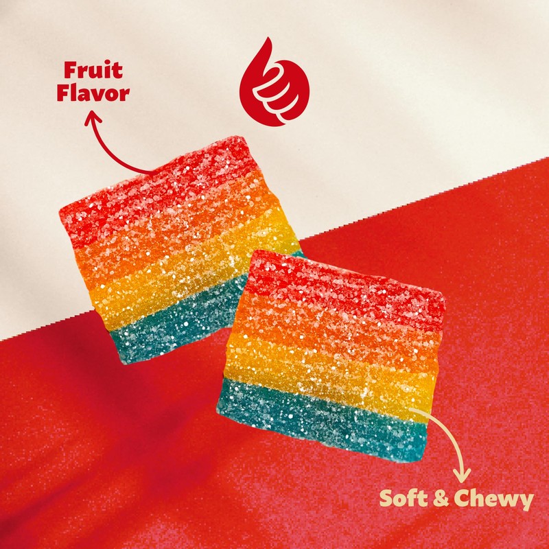 Sour Mini Belts Gummy Candy | 2-Pound Bag | Sugar-Sanded