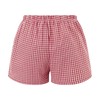 KOSUSANILL Y2K Boxer Shorts for Womens Low Waist Plaid Print