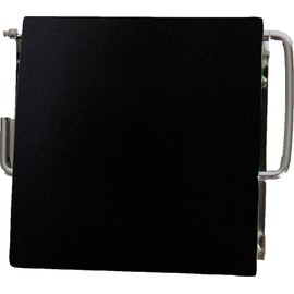 EVIDECO 6705108 Wall Mounted Bathroom Toilet Tissue One Roll Dispenser Finish: Black