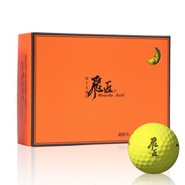 Works Golf (WORKS GOLF) Golf Ball Hisama Meccha Soft Yellow Urethane Cover 2025 Model
