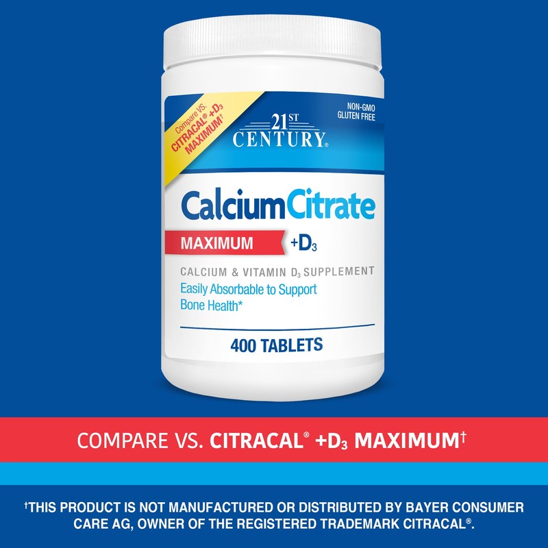 21st Century 21st Century Vitamins Calcium Citrate Plus D3 Maximum