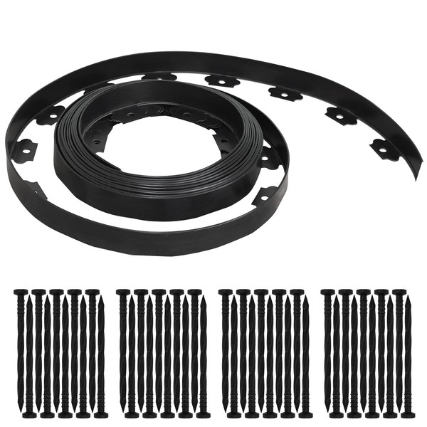 Gardzen Gardzen 1.5" x 33' Landscape Edging Kit, Garden Edging