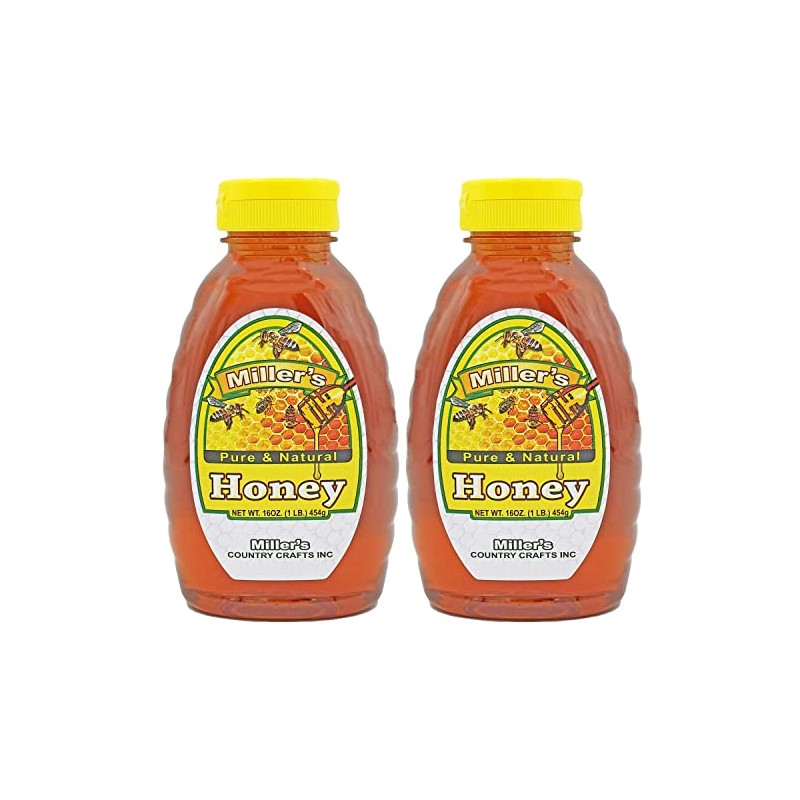Amish Pure Honey (16 oz Squeeze Bottle (2 Pack))