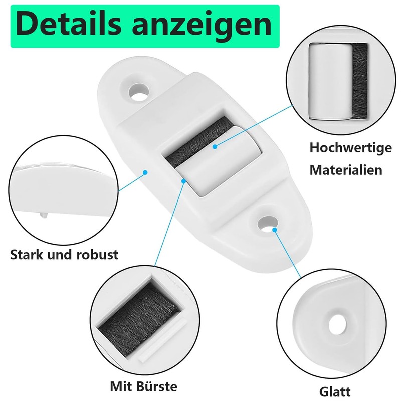 YOGAZEN Set of 4 belt guide, roller shutter belt guide,