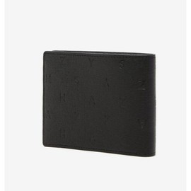 Hazzys (대구신세계)HAZZYS ACC GOLDEN LANE 블랙 로고패턴 소가죽 반지갑  HJWA2E562BK (Shinsegae Daegu) HAZZYS ACC GOLDEN LANE Black Logo Pattern Cowhide Wallet HJWA2E562BK