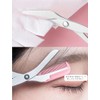 prendre PR-BROWCL-BK Eyebrow Scissors, Eyebrow Cut, Comb Included, Set of