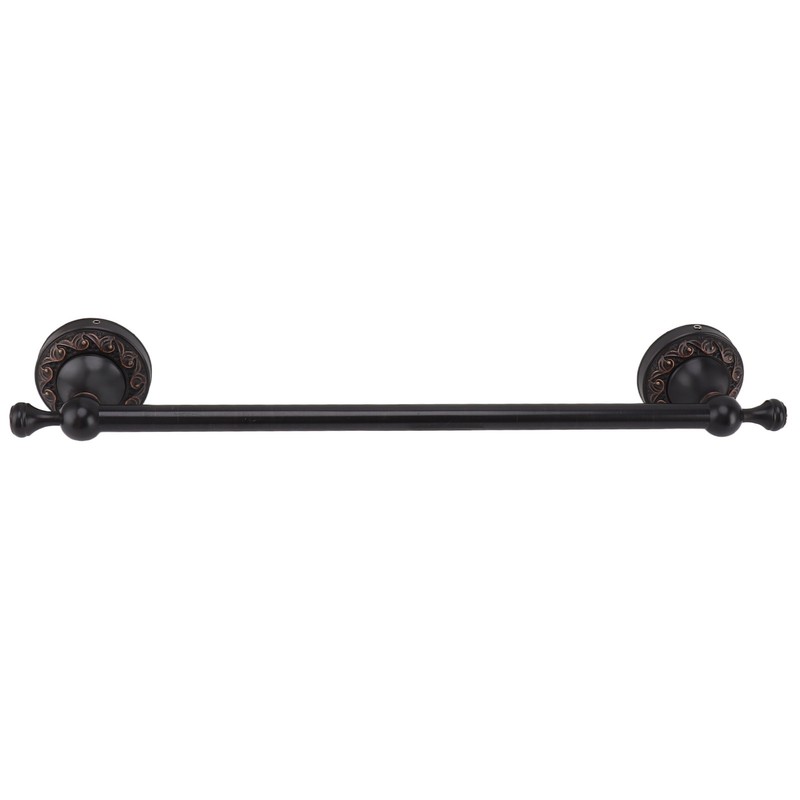 Towel Bar Copper Retro Space Saving 40CM Multifunctional Tilt Proof