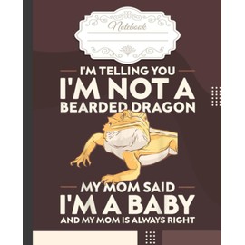 Im Not A Bearded Dragon Notebook: Funny Cute Bearded Dragon Composition Notebook 120 Pages, Perfect As Math Book, Writing ... - Gifts For Bearded Dragon Lovers And Owners