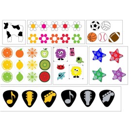 Cruzin Cap Sip Hole Cover, 7 Pkgs of 250 Caps Each, Eclectic Assortment, 1750 total