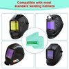 JHTii UV-Resistant Welding Helmet Outside Cover Lens, 4.5x5.25x0.039 Inch, 17