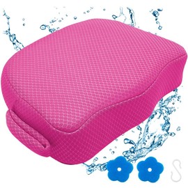 Mom’s Spa-Throne!  5” Thick Hot Tub Booster Seat – Weighted Anti-Slip & Instant Sink - Color: Pink