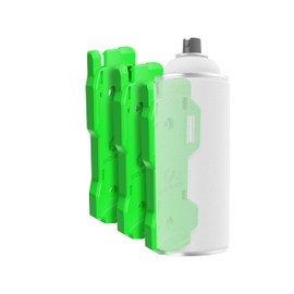 EZRED Magnetic Spray Can Holder 3-Pack Flexible Non-Marring Polymer Lid Holder Green