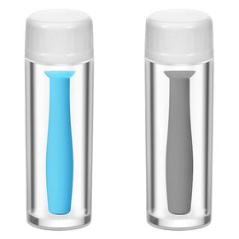 Sarini 4 PCS Contact Lens Remover Inserter Soft Contact Suction Cup Remover With Bottle Without Vent And White Tweezers