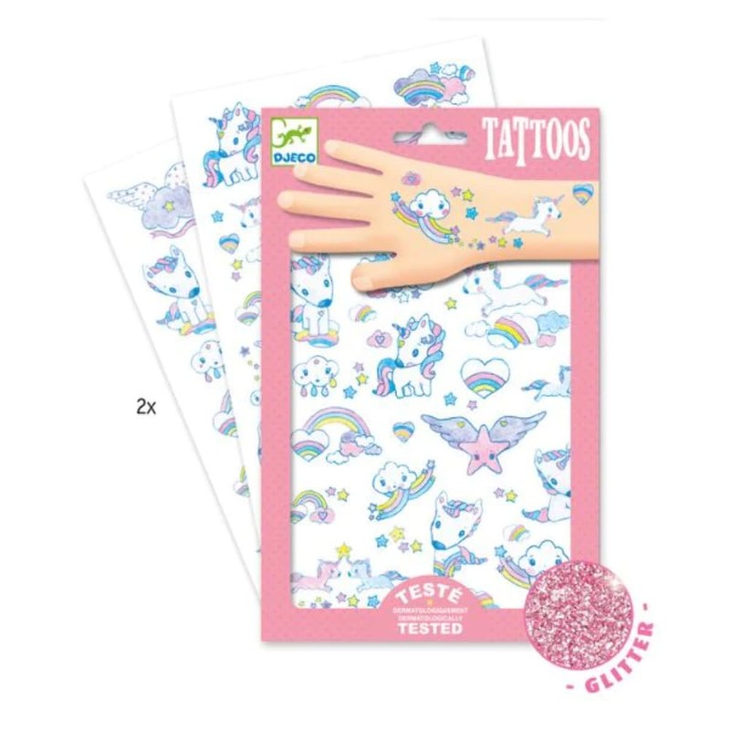 Djeco DJ09575 Tattoos, gemischt, klein