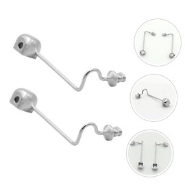 Tofficu Metal Eyeglass Nose Pads Insert Type Nose Pieces for Glasses Frame 1 Pair of Adjustable Eyewear Support Compatible Eyeglass Styles