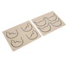 10pcs Tattoo Scalp Practice Skin Front Side Ink Free Rubber